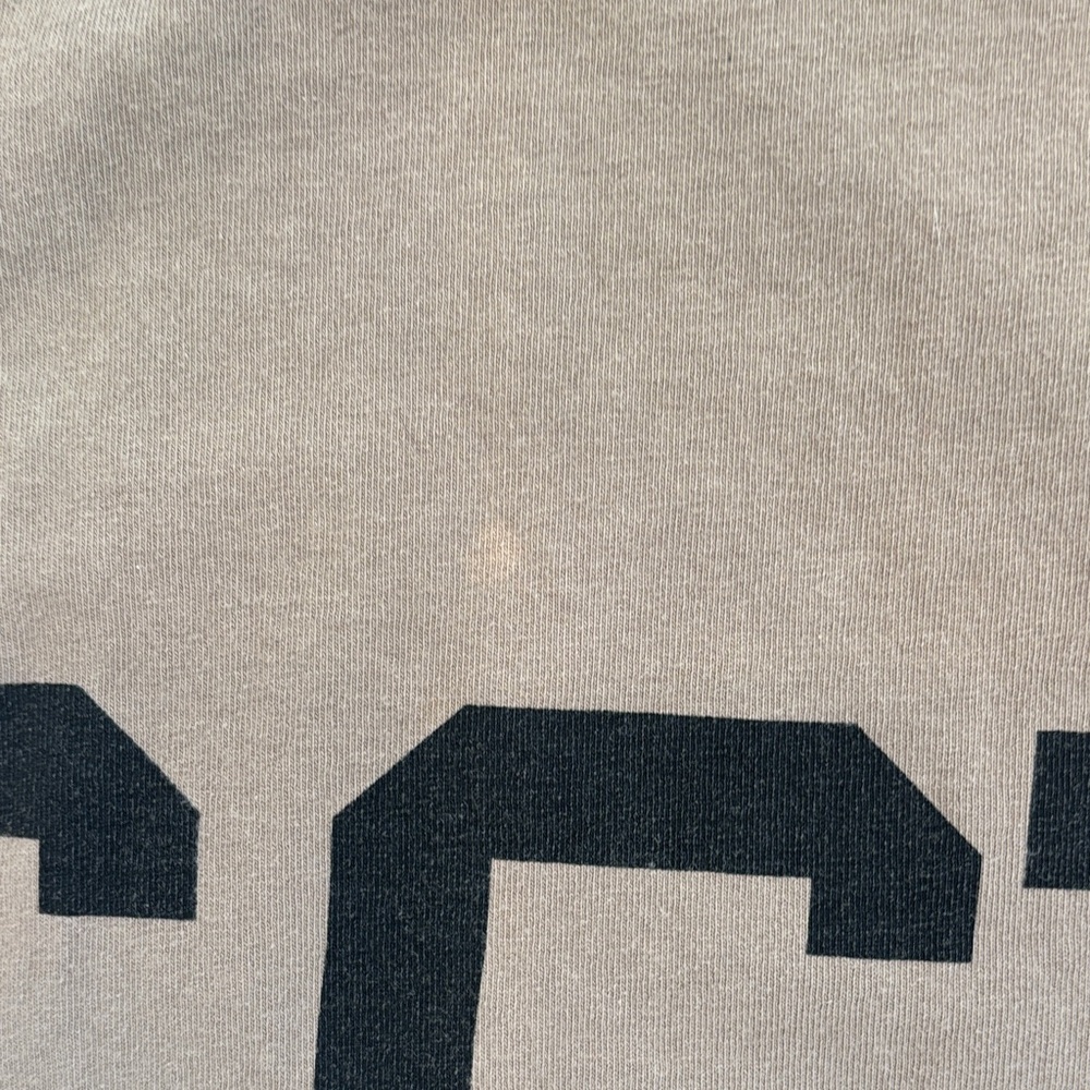 Women's/Unisex Stussy "STU" Allen Big Scale Tshirt in Tan/Black, Size S - Picture 8 of 8